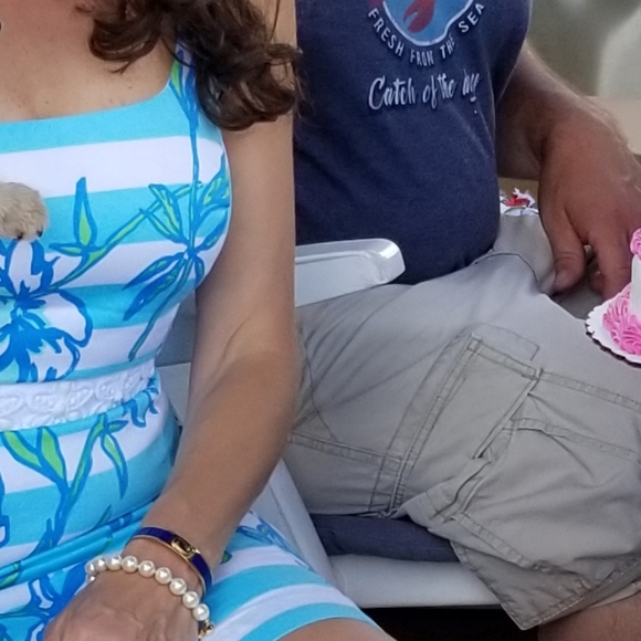 Lilly Pulitzer Stripe beaded sleeveless dress 2 - Picture 11 of 11